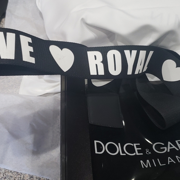 FINAL SALE Dolce & Gabbana clear black PVC bag - Picture 6 of 10